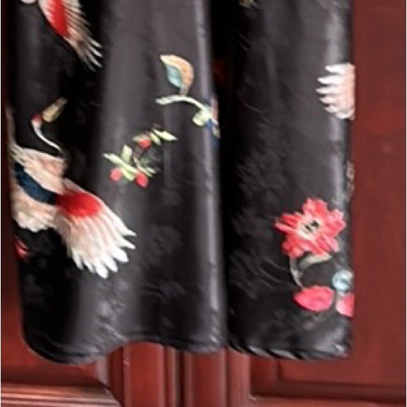 ANGELA MARA floral satin sleeveless dress size extra large - Picture 4 of 11